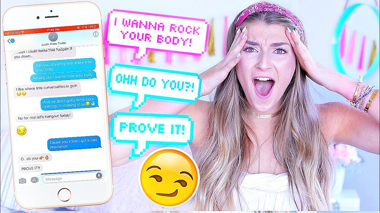 Texting Lyric Prank On Tinder BoysDIRTY  YouTube