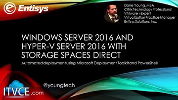Automated Configuration of Hyper V 2016 Failover Cluster and Storage Spaces Direct