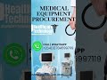 Hospital/Medical Equipment🏥 Procurement