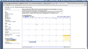 Add Calendar To Blogger