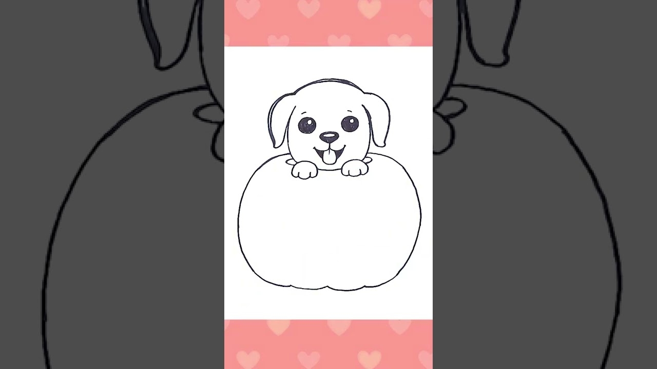 How to Draw a Puppy Dog EASY Cute - YouTube