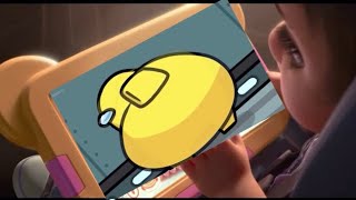 Kid Watches Among Us Meme.