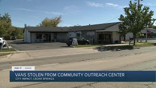 ‘It got hit pretty bad:’ Vans used to help local food pantry were stolen, found damaged