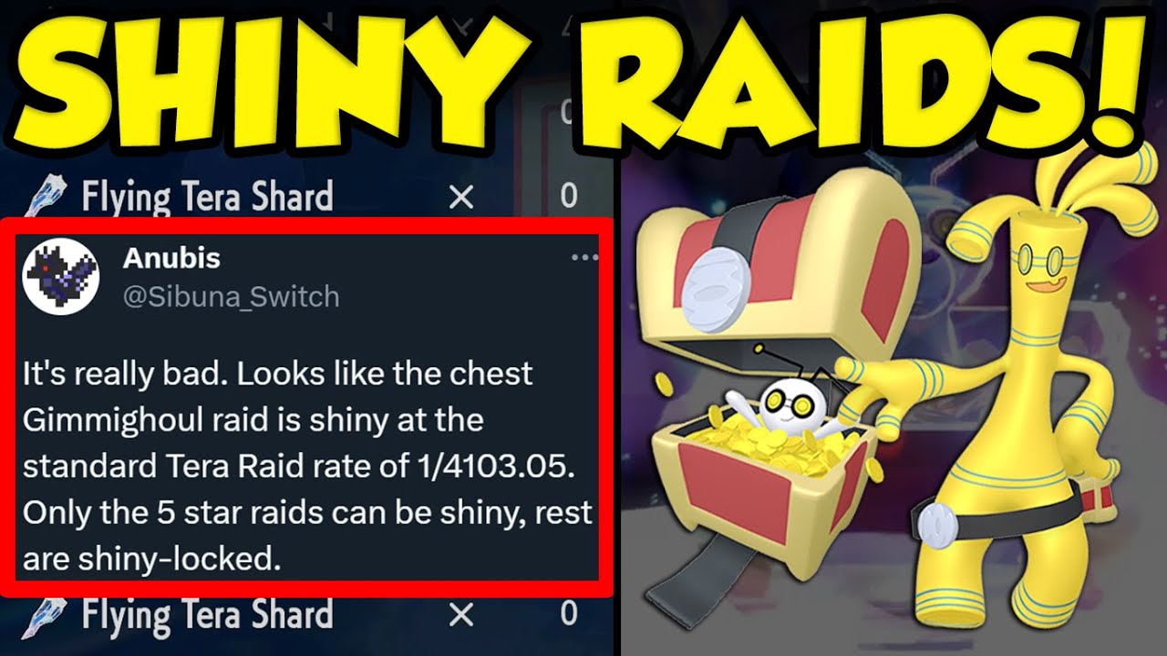 Shiny Gimmighoul Raids: Shiny Odds, Differences and How to Get