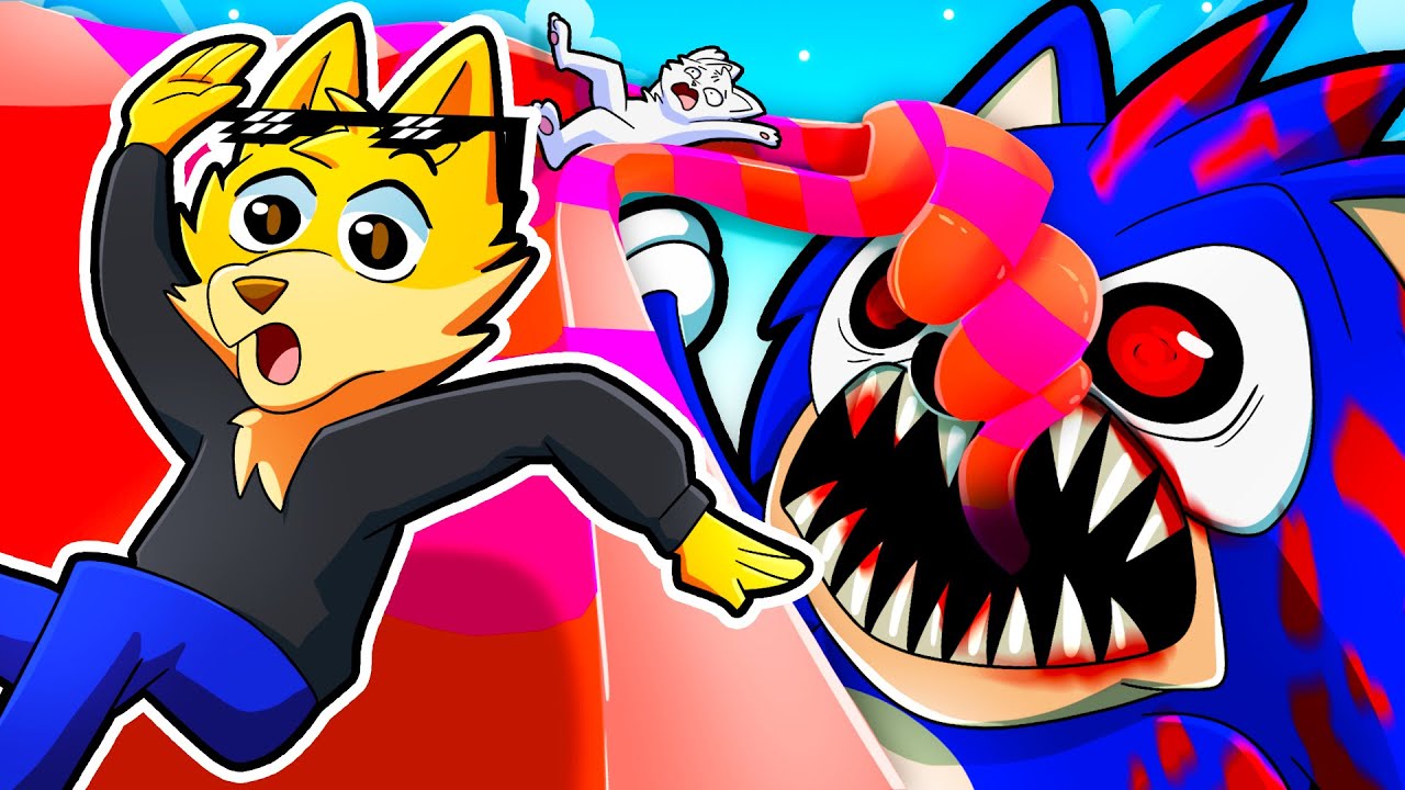 SCIVOLO ACQUATICO GIGANTE NELLA BOCCA DI SONIC.EXE SU GMOD CON DRCAT! SIAMO STATI MANGIATI?! *EPICO*