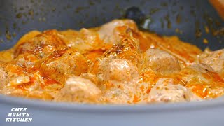 Creamy Chicken in Spinach Parmesan Sauce Recipe || Cremiges Hühnchen in Spinat-Parmesan-Sauce Rezept