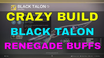 Crazy Black Talon Build For Renegades Using New Changes