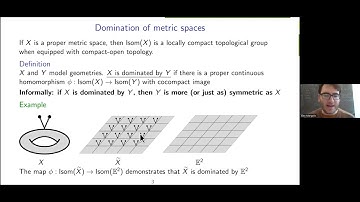 Alex Margolis;  Model geometries dominated by locally finite graphs