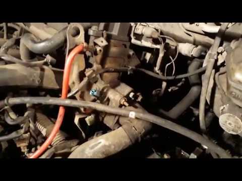 Замена термостата Пежо 406 LFY Thermostat replacement Peugeot 406