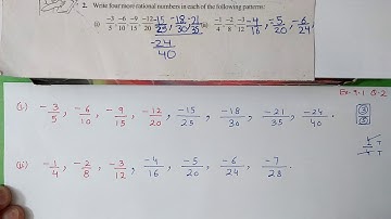 Q.2, Ex.8.1 Chapter:8 Rational Numbers | New Ncert Maths Class 7 | Cbse
