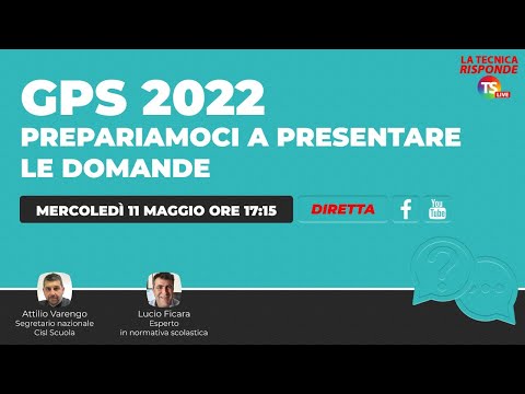 Gps 2022: prepariamoci a presentare le domande