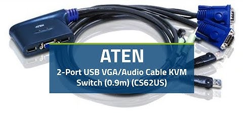 ATEN 2-Port USB VGA/Audio Cable KVM Switch (0.9m) (CS62US)