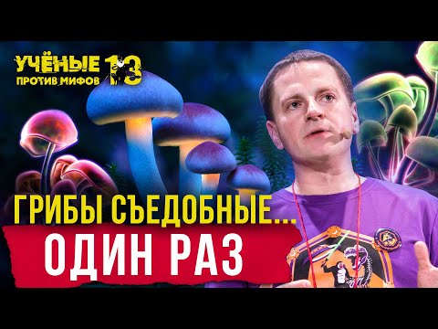 Топ-5 опасных мифов о грибах. Сергей Волобуев. Учёные против мифов 13-3