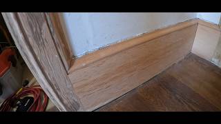 Custom 9" Hemlock and Poplar Baseboard Installation in Seattle WA - Cabinets Doors &amp; Molding llc