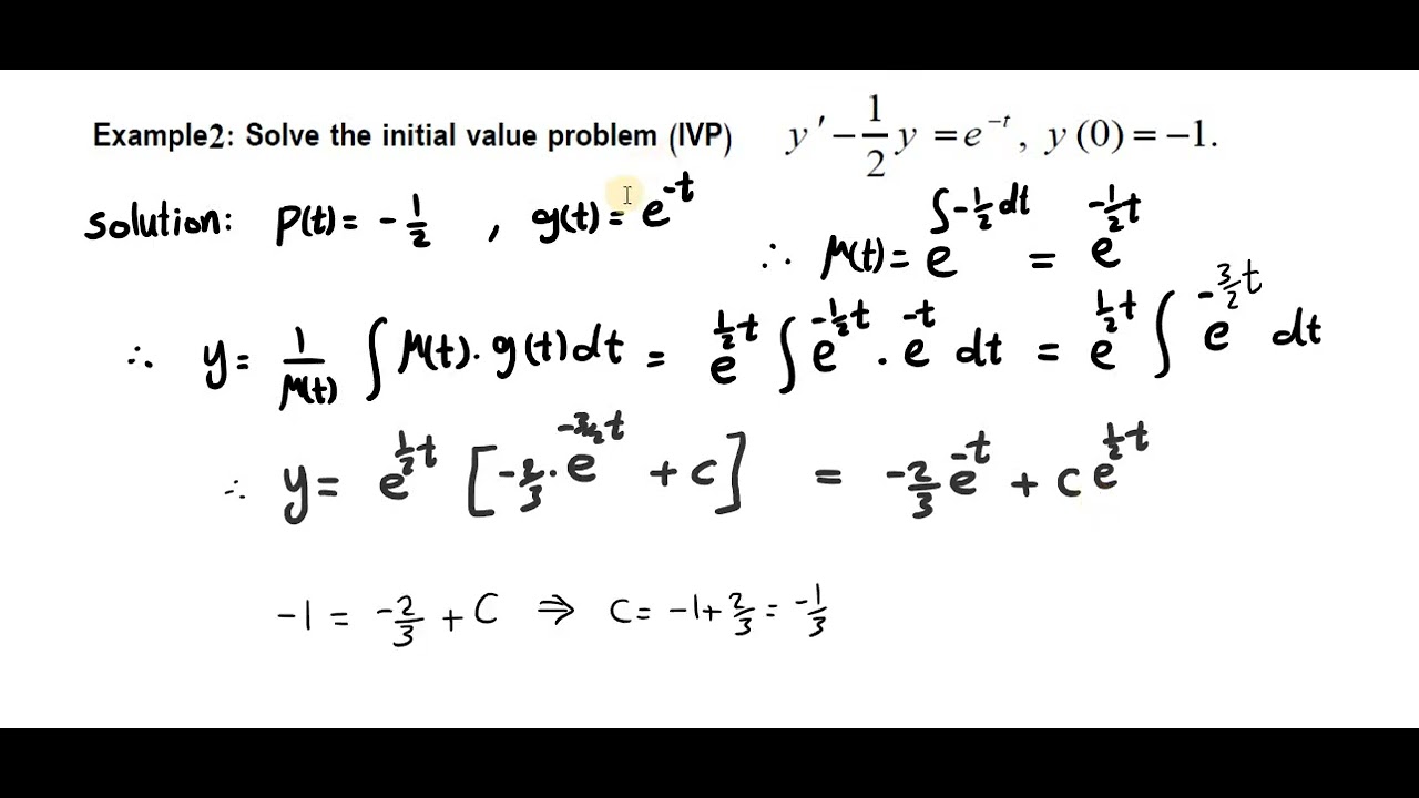 2.1 Linear Equations with Variable Coefficients - YouTube
