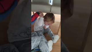 Miki Is Tickling Dado Who Giggles And Smiles