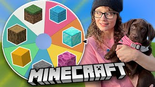 Spinning a Wheel to Decide my Puppies Minecraft House!