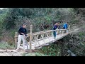 Everyday Life On The Family Farm Adding A Railing To The Bridge Over The Stream Mountain Family