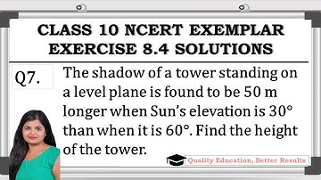 Exercise 8.4 Q7 NCERT Exemplar  Class 10 Maths @MathsTeacher