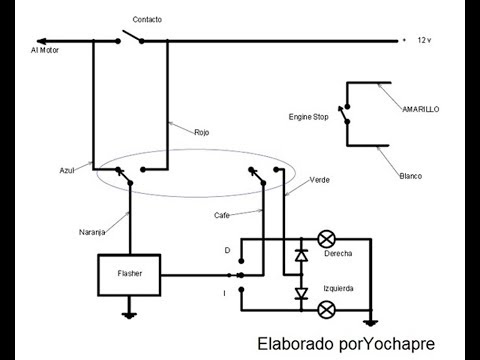 Flasher automotriz diagrama