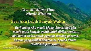 Give Me More Time#Nicole#