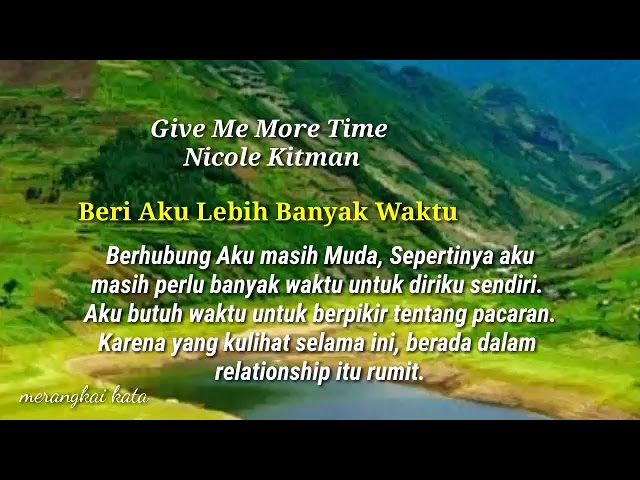 Give Me More Time#Nicole# class=