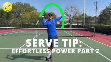 Serve Tip: Effortless Power On Your Serve Part 2