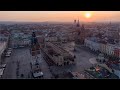 Krakow cinematic drone view 4K