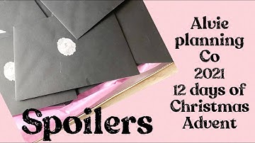 Planner Advent Calendar unboxing || Alvie planning co advent calendar 2021