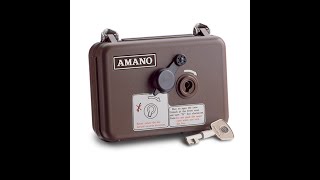 Amano pr600巡更機的 操作和示範