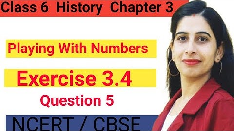 Class 6 Maths Exercise 3.4। Question 5। Solution। Playing With Numbers। ncert। cbse।