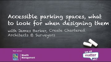 Accessible parking spaces, what to look for when designing them