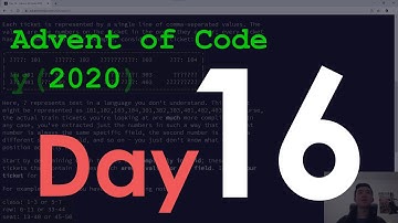 Day 16/25: Advent of Code 2020