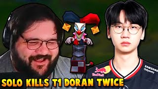 PINK WARD SOLO KILLS T1 DORAN TWICE WITH SHACO (400 IQ Genius)