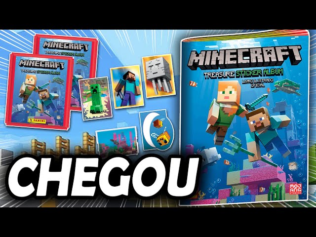 Álbum De Figurinhas Gratuito do Minecraft Treasure