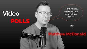 WP Video Polls Demo by Matthew McDonald WordPress Plugin for Video Polls