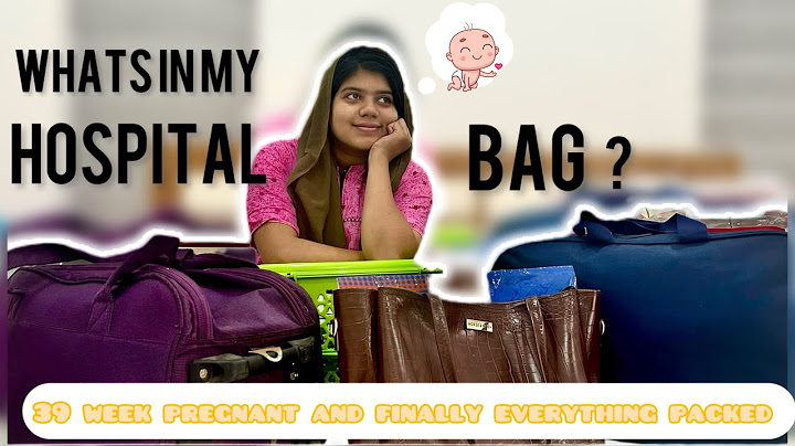 WHATS IN MY HOSPITAL BAG? | 39 week pregnant finally the bag is ready | SULTHANA | #hospitalbag