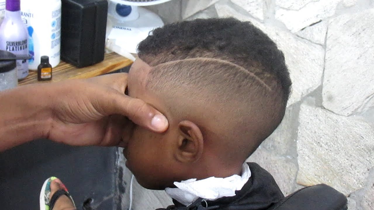 corte de cabelo degrade em criança