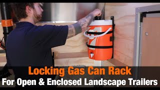 Water Cooler Rack for Open & Enclosed Trailers (Part # LT25)