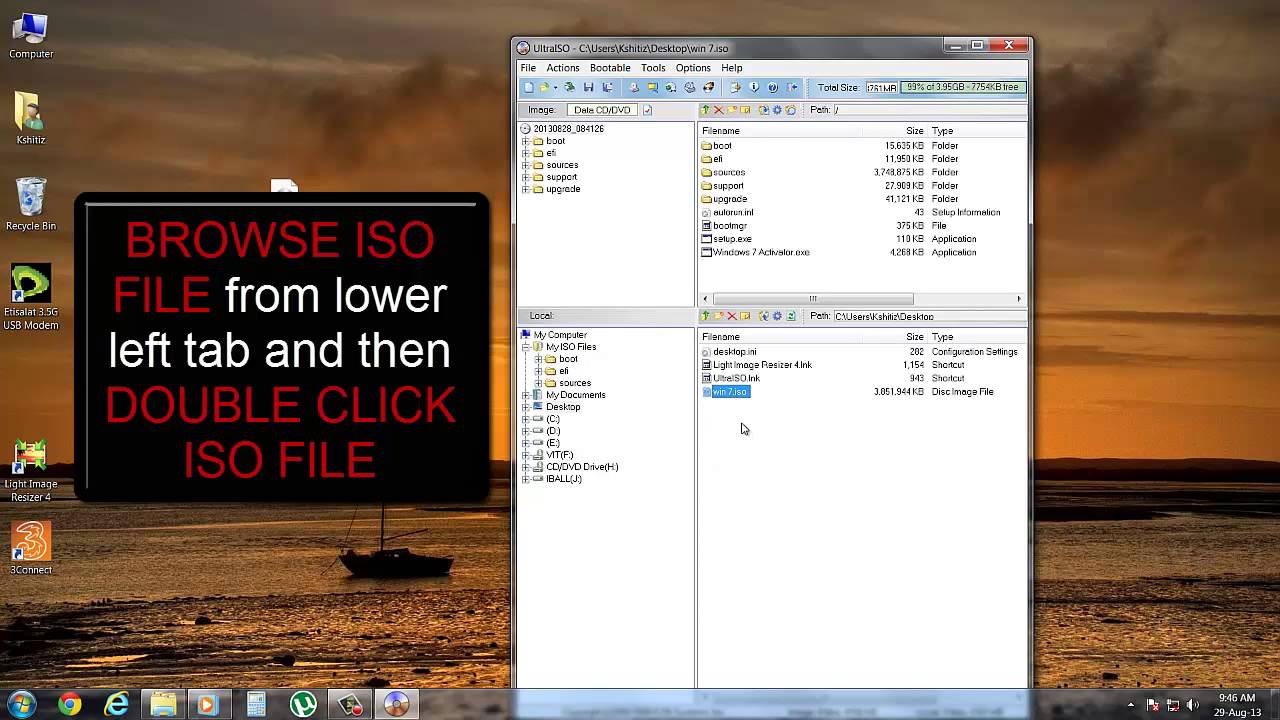 Make windows 7 bootable DVD/USB via ULTRA ISO - YouTube