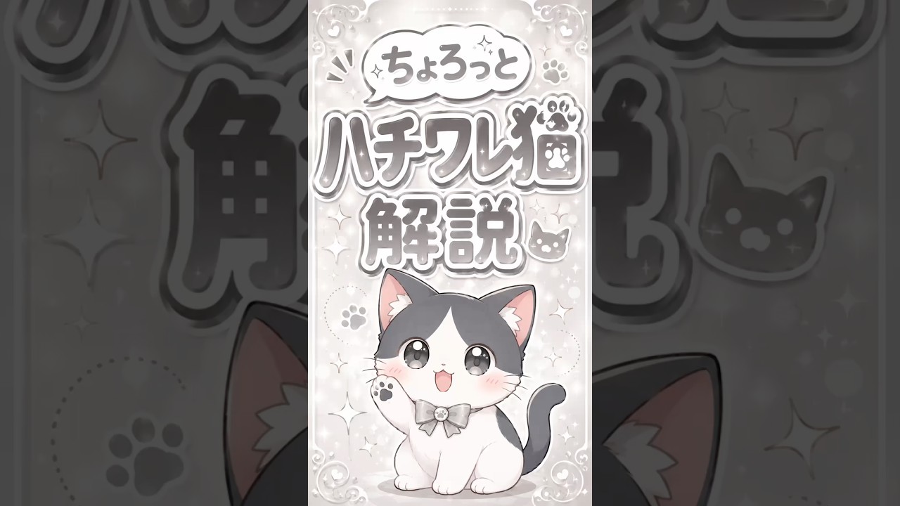 マンガちょろっとハチワレ猫解説🐱✨️｜鈴木一弘