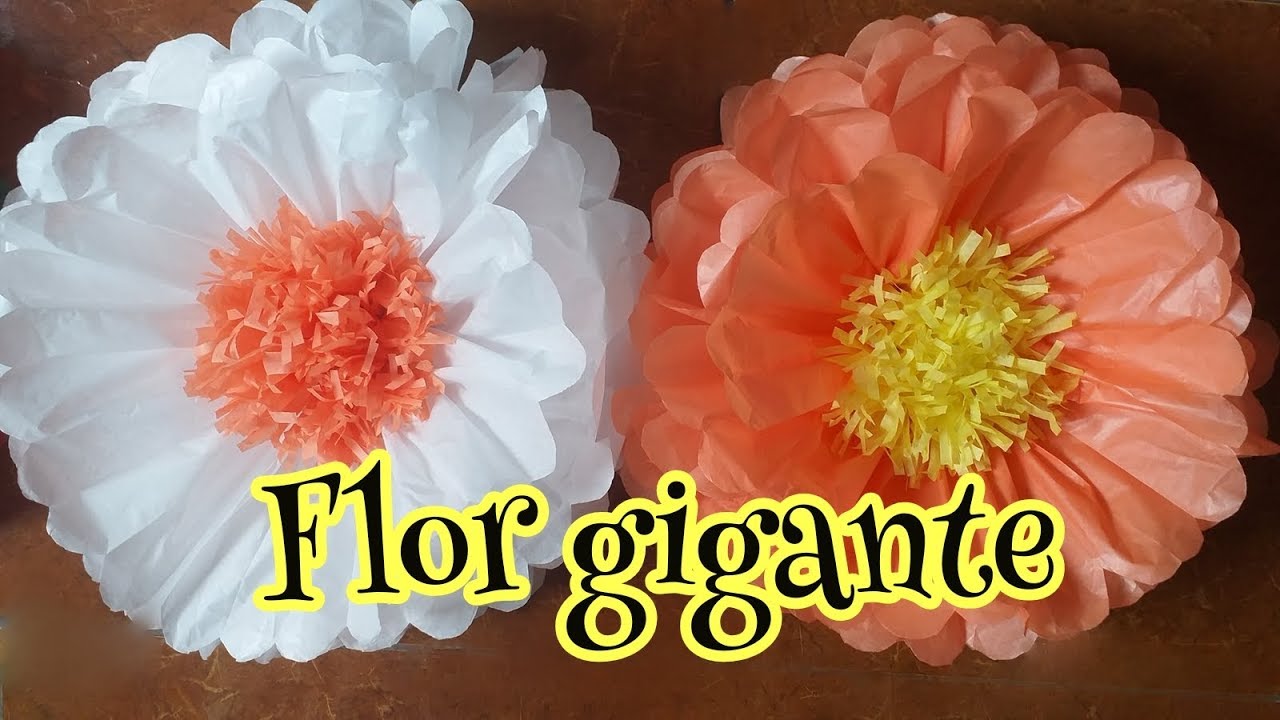 DIY- Flor gigante de papel de seda - Paper flower - thptnganamst.edu.vn