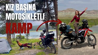 Kız başına motosikletli kamp | Bolu