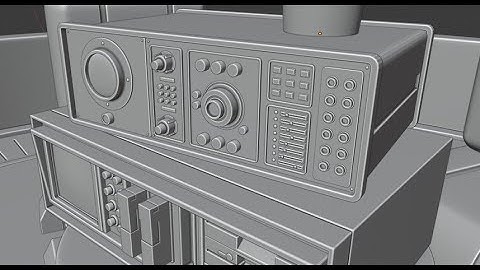 Blender 2.8: Modeling a SciFi Retro Oscilloscope (Part 2)