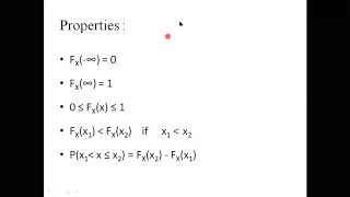 II ECE I SEM  RVSP PROPERTIES OF DISTRIBUTION AND DENSITY FUNCTION