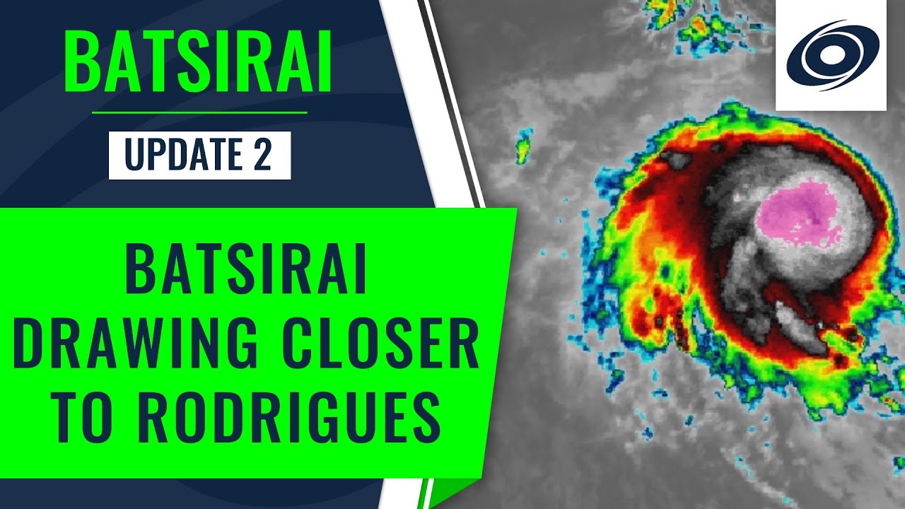 Batsirai Drawing Closer to the island of Rodrigues - January 29th 2022