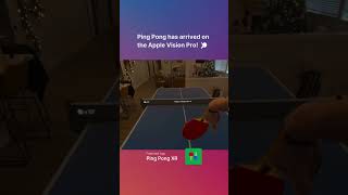 Vision Pro just got Ping Pong!