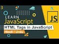 Add Html Tags in JavaScript Tutorial in Hindi / Urdu