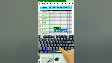 Add Checkboxes in Excel Using Just a Shortcut – You’ll Wish You Knew This Sooner! #keyboard #excel