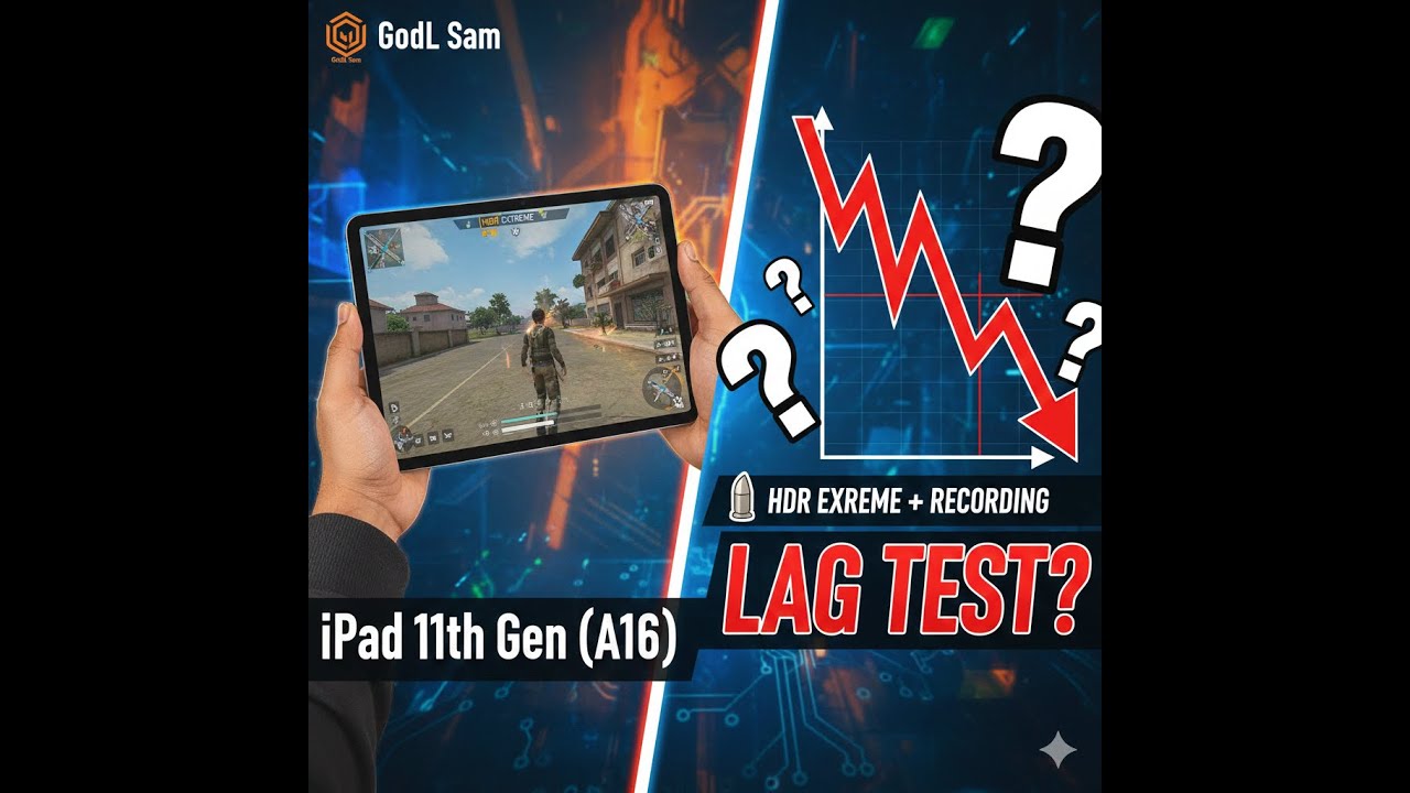 iPad 11th Gen (A16) BGMI Test - HDR Extreme + Recording | Lag Test ...